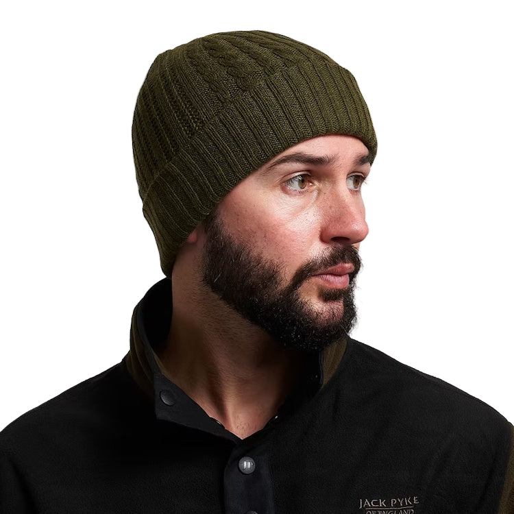 Jack Pyke Merino Wool Beanie Hat - Green