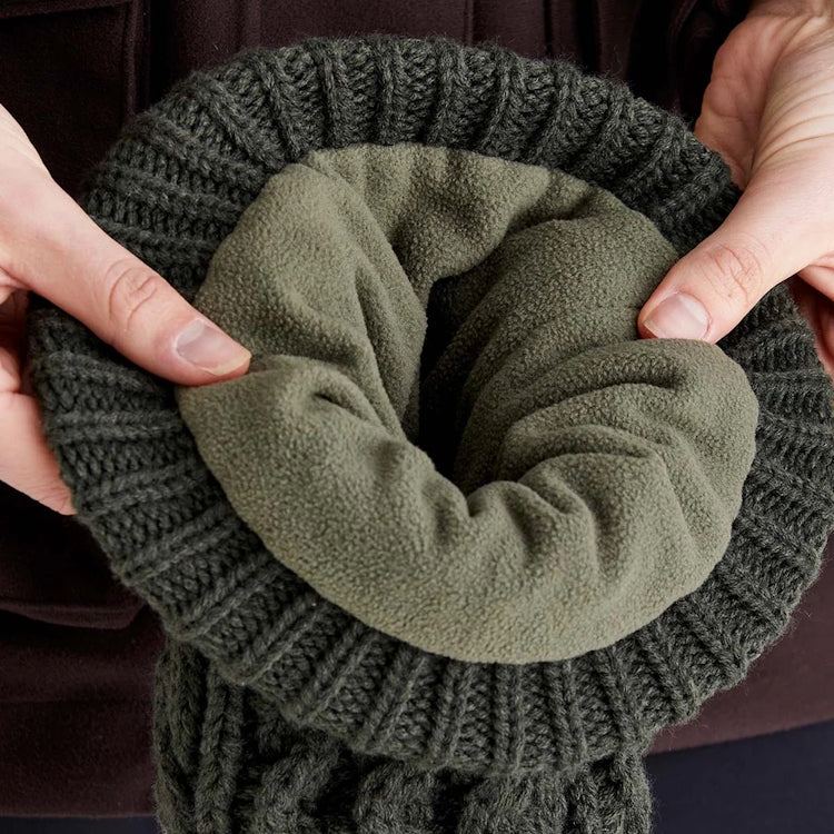 Ridgeline Nordic Fleck Bobble Hat - Deep Forest