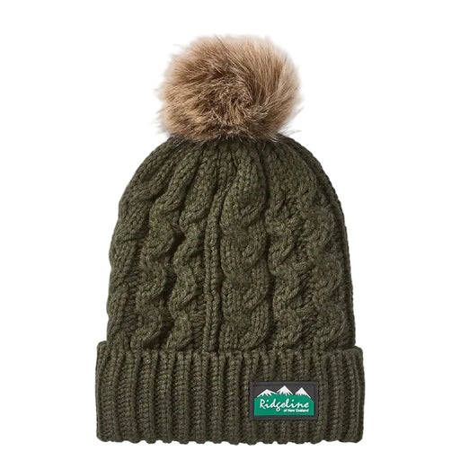 Ridgeline Nordic Fleck Bobble Hat - Deep Forest