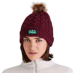Ridgeline Nordic Fleck Bobble Hat - Winter Berry