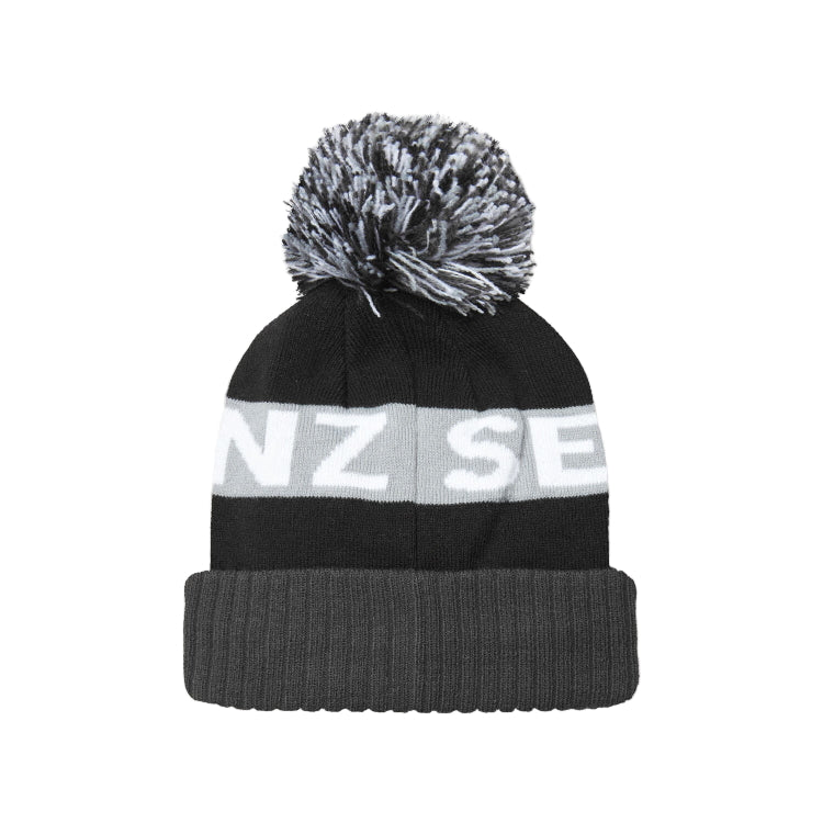 Sealskinz Foulden Water Repellent Cold Weather Bobble Hat -  Black/Grey/White