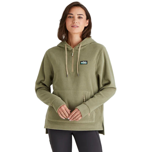 Ridgeline Ladies Ballistic Fleece Hoodie - Khaki Green