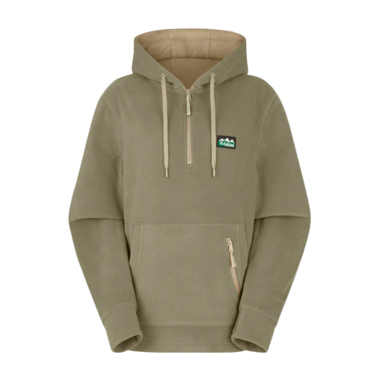 Ridgeline Ladies Ballistic Fleece Hoodie - Khaki Green