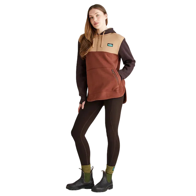 Ridgeline Ladies Tribe Hoodie - Nutmeg Tri Colour
