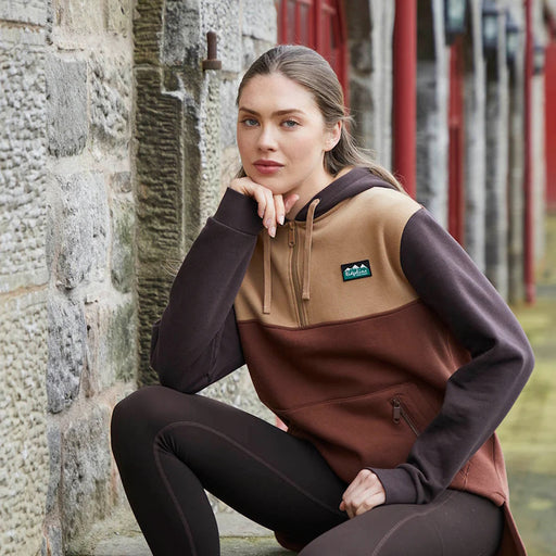 Ridgeline Ladies Tribe Hoodie - Nutmeg Tri Colour
