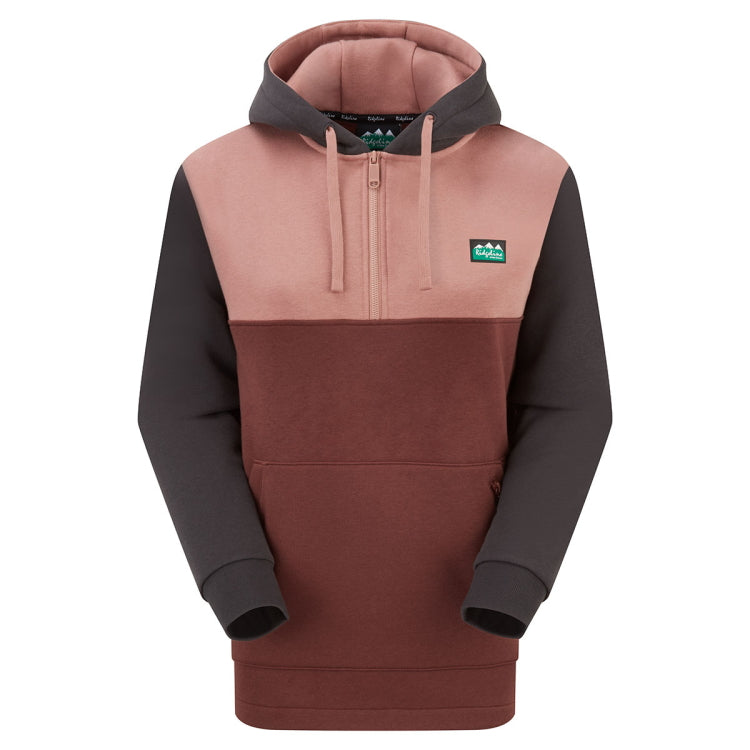 Ridgeline Ladies Tribe Hoodie - Oxblood Tri Colour