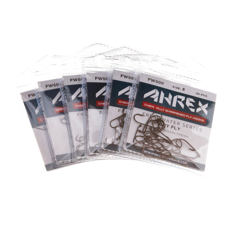 Ahrex FW500 Dry Fly Traditional Barbed Hooks - John Norris