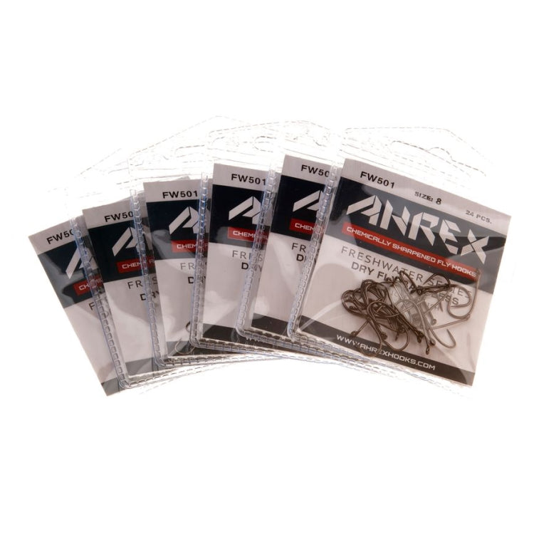 Ahrex FW501 Dry Fly Traditional Barbless Hooks