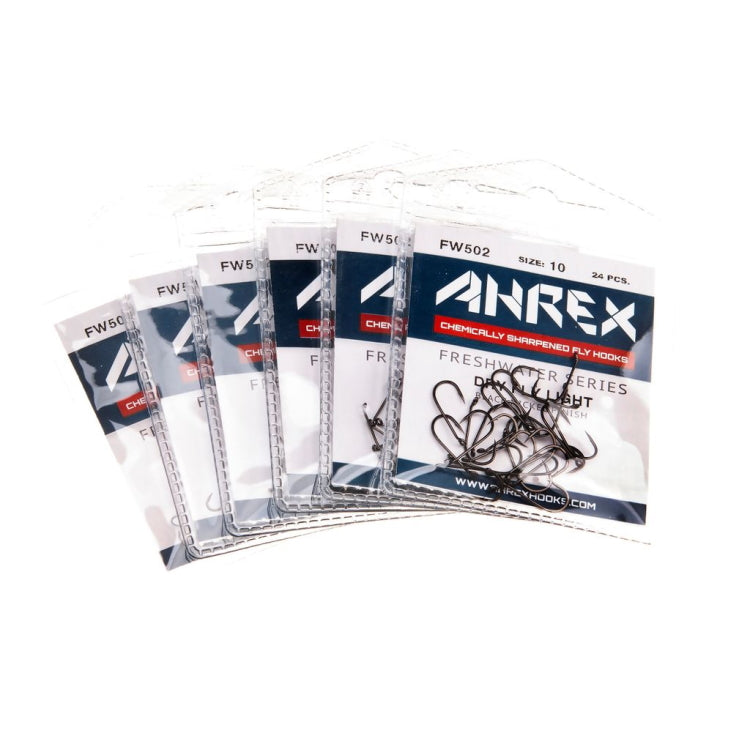 Ahrex FW502 Dry Fly Light Barbed Hooks