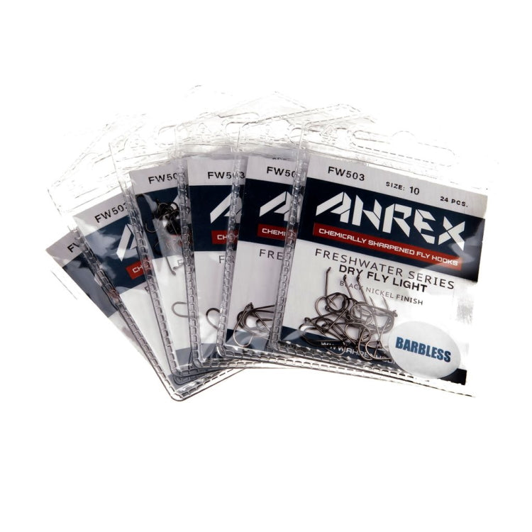 Ahrex FW503 Dry Fly Light Barbless Hooks