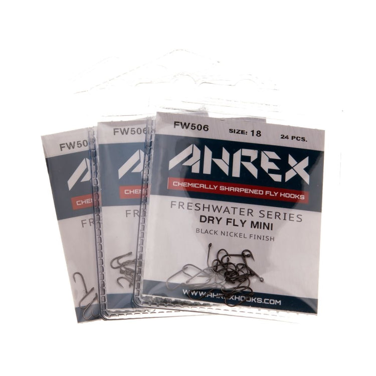 Ahrex FW506 Dry Fly Mini Barbed Hooks