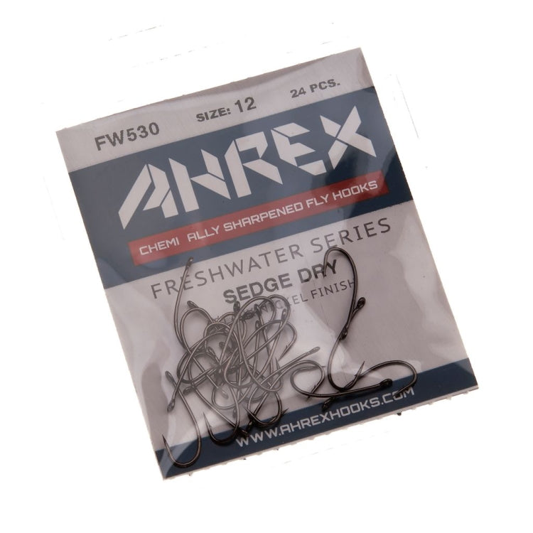 Ahrex FW530 Sedge Dry Barbed Hooks