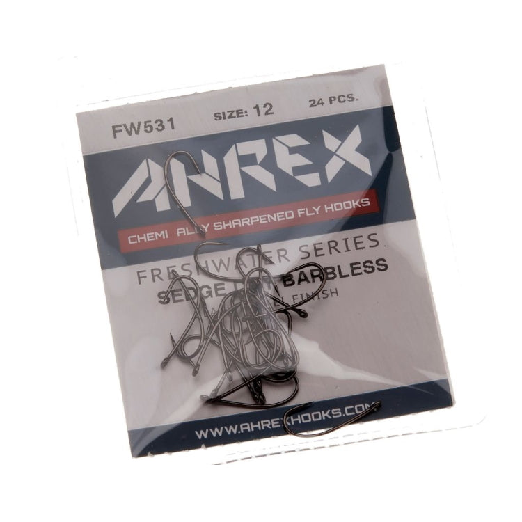 Ahrex FW531 Sedge Dry Barbless Hooks - John Norris