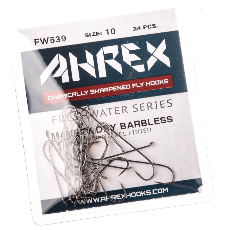 Ahrex FW539 Mayfly Dry Barbless Hooks