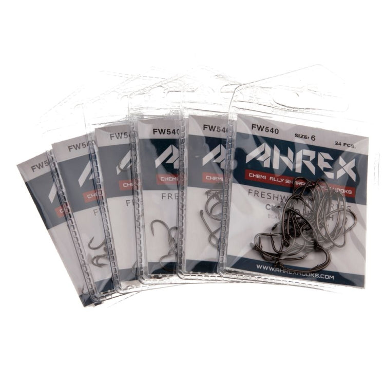 Ahrex FW540 Curved Nymph Barbed Hooks