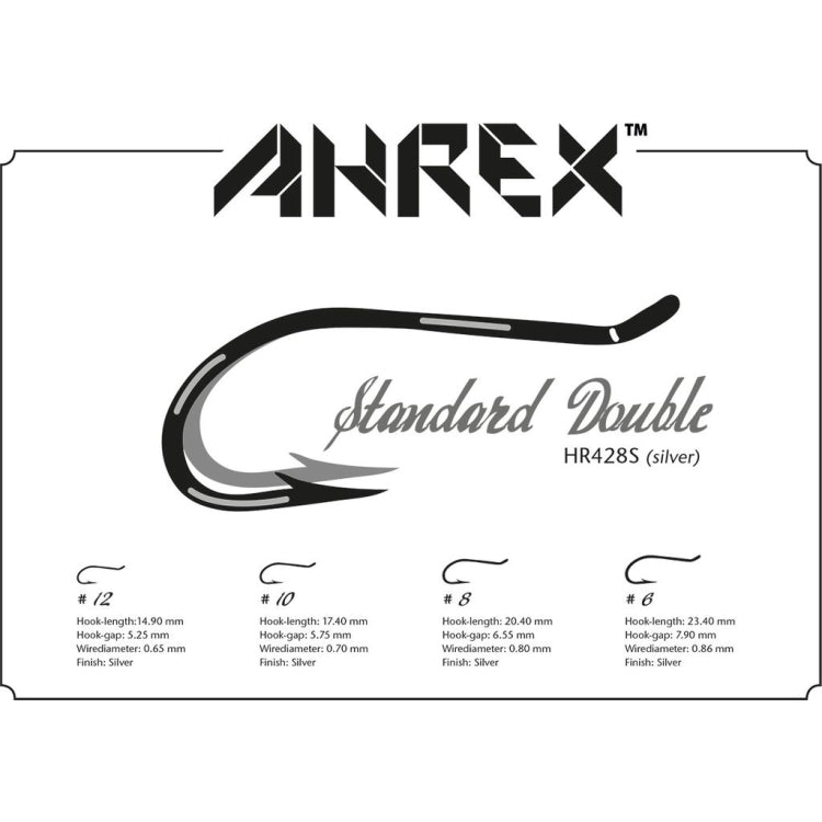 Ahrex HR428 Tying Double Hooks - SIlver