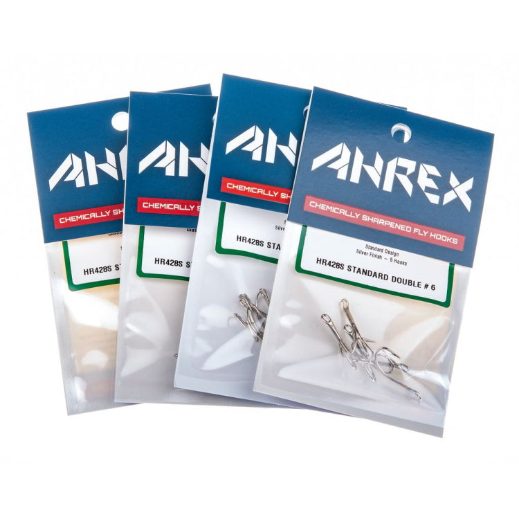 Ahrex HR428 Tying Double Hooks - SIlver