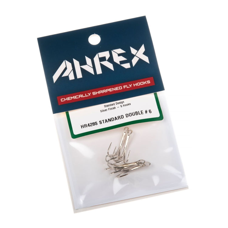 Ahrex HR428 Tying Double Hooks - SIlver