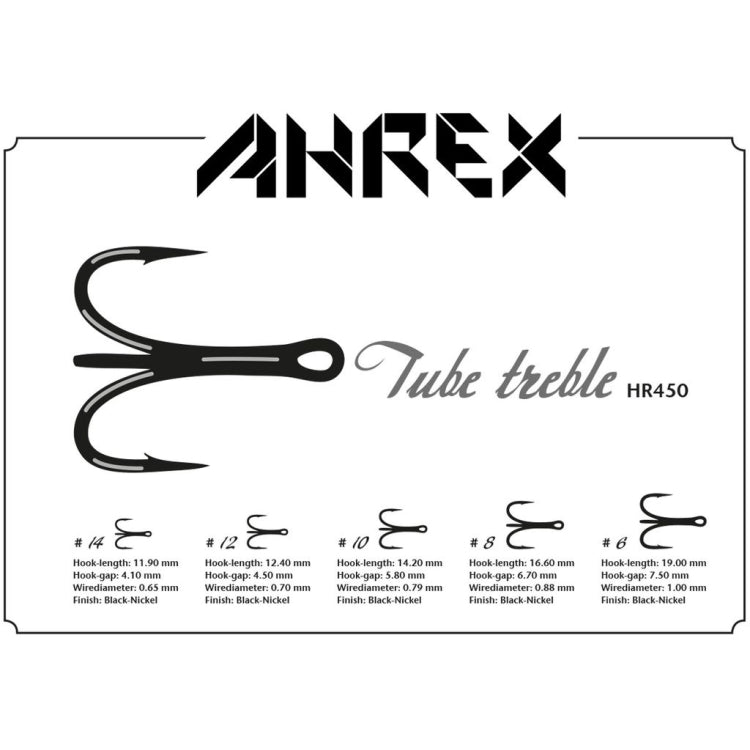 Ahrex HR450 Tube Treble Hooks