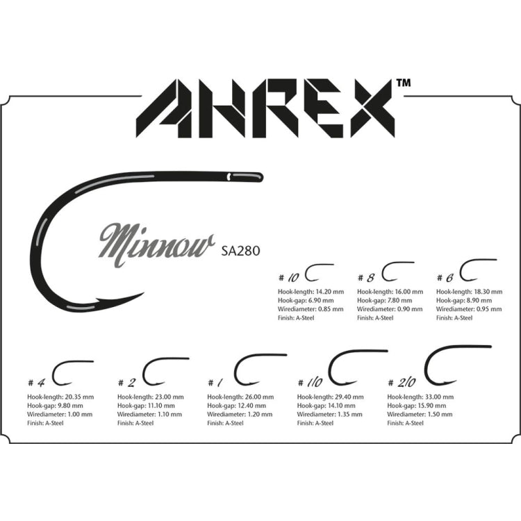 Ahrex SA280 Minnow Hooks