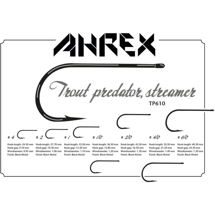 Ahrex TP610 Trout Predator Streamer Hooks