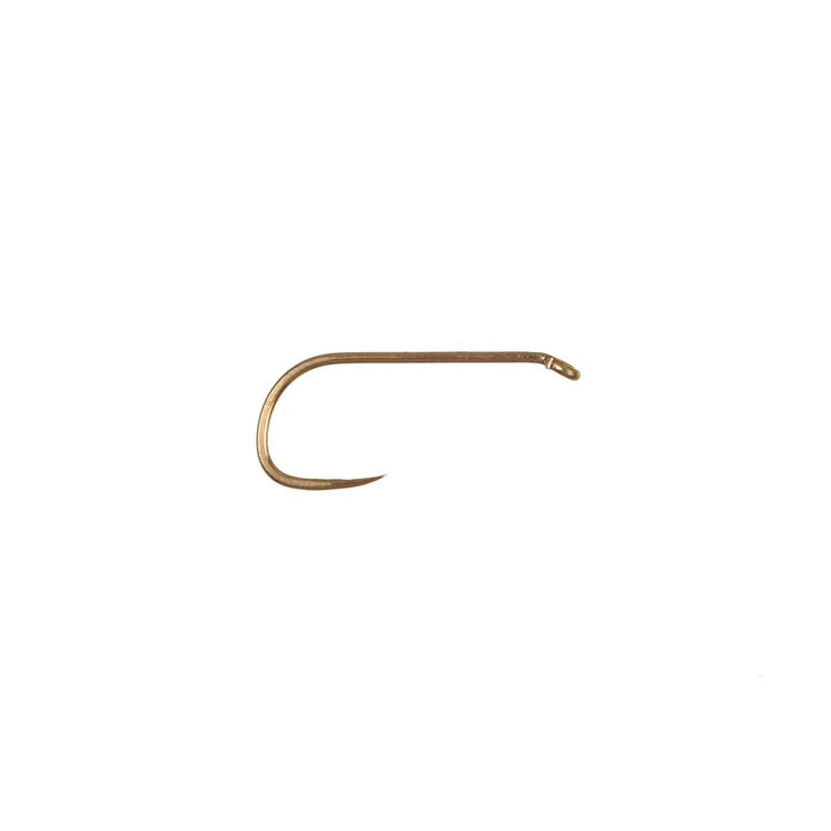 Partridge Catskill Long Shank Dry Barbless Hooks - Matte Bronze