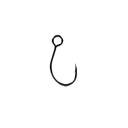 Partridge Inline Lure Single Hooks - Black Nickel