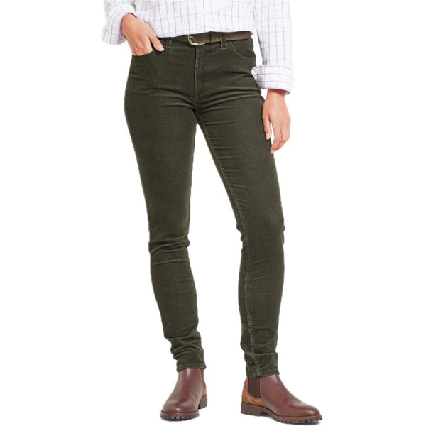 Schoffel Ladies Clover Cord Jeans - Forest