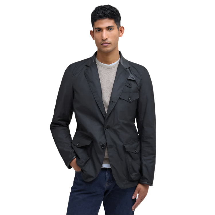 Barbour Beacon Sports Wax Jacket - Black