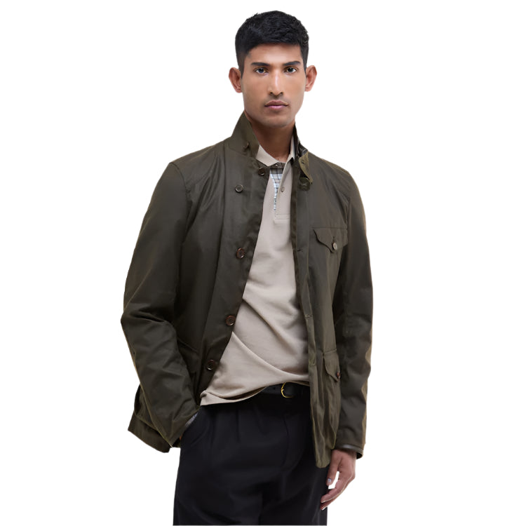 Barbour Beacon Sports Wax Jacket - Olive