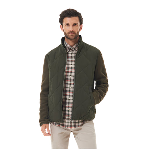 Barbour Hybrid Fleece Jacket - Olive