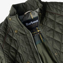 Barbour Ladies Crawford Cavalry Quilt Jacket - Olive/Ancient Tartan