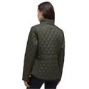 Barbour Ladies Crawford Cavalry Quilt Jacket - Olive/Ancient Tartan