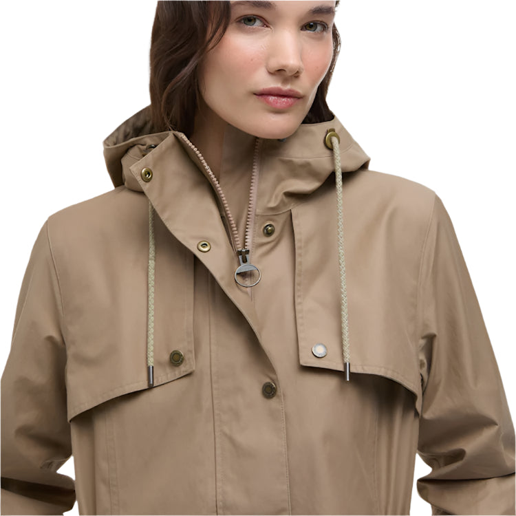 Barbour Ladies Dallas Waterproof Jacket - Military Brown/Ancient Tartan