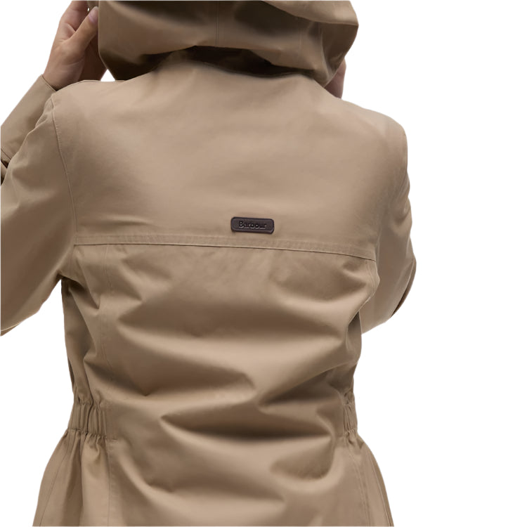 Barbour Ladies Dallas Waterproof Jacket - Military Brown/Ancient Tartan
