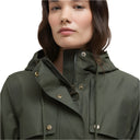 Barbour Ladies Dallas Waterproof Jacket - Olive/Ancient Tartan