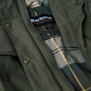 Barbour Ladies Dallas Waterproof Jacket - Olive/Ancient Tartan