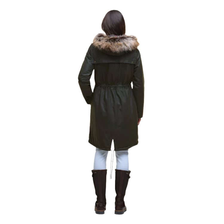 Barbour Ladies Durham City Parka Wax - Fern
