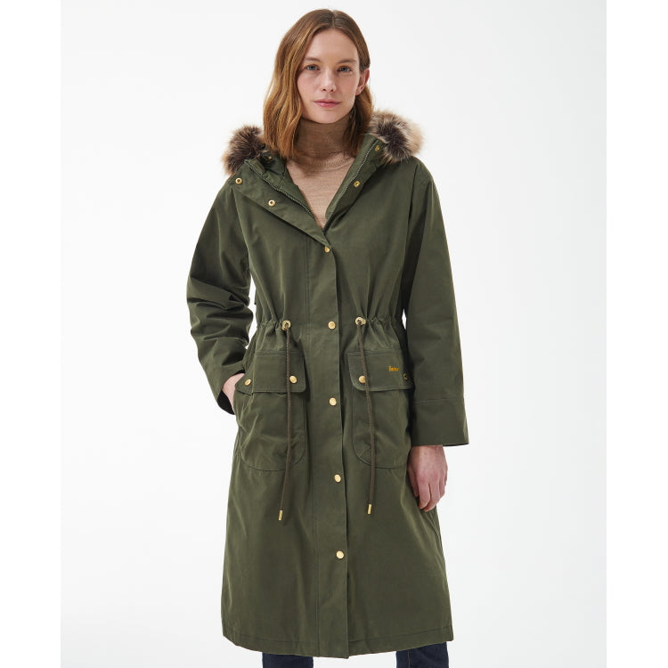 Barbour Ladies Deer Jacket - Olive/Classic