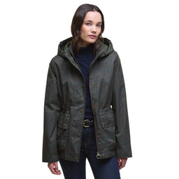Barbour Ladies Dixon Waterproof Jacket - Gardenia Tweed