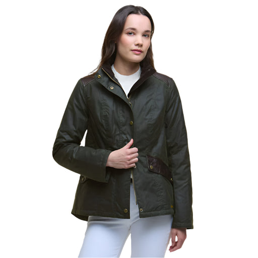 Barbour Ladies Fern Wax Jacket - Fern/Classic Tartan