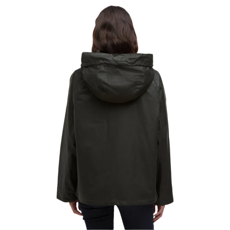 Barbour Ladies Hollies Wax Jacket - Archive Olive/Ancient Tartan
