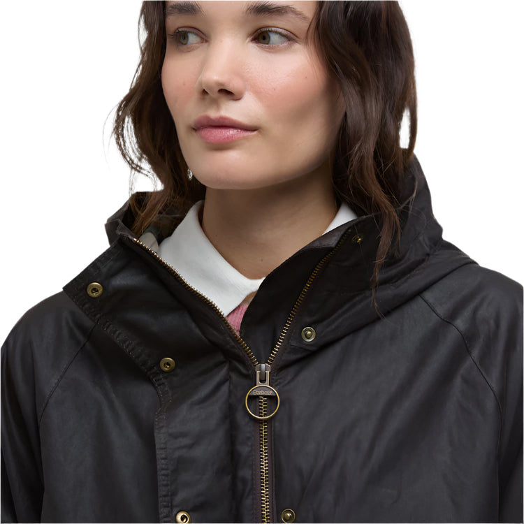 Barbour Ladies Hollies Wax Jacket - Rustic/Ancient Tartan