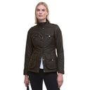 Barbour Ladies Winter Defence Wax Jacket - Olive/Classic