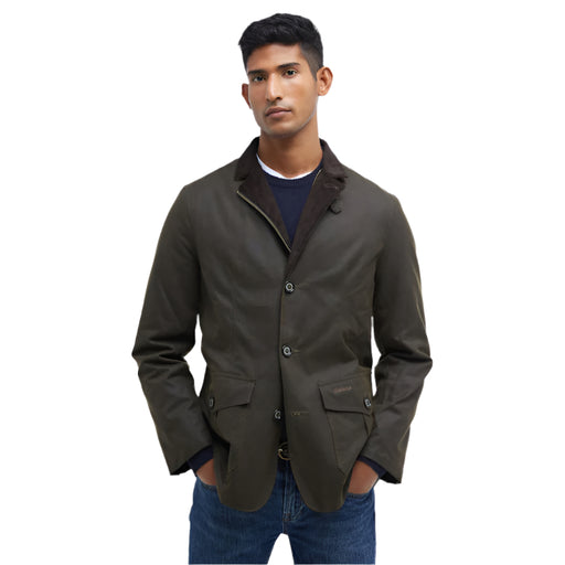 Barbour Lutz Wax Jacket - Olive - Medium