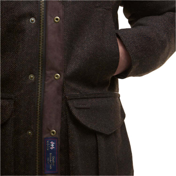 Barbour Hereford Tweed Wool Jacket - Rustic Brown