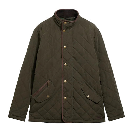 Barbour Waterproof Shoveler Quilt Jacket - Dark Olive