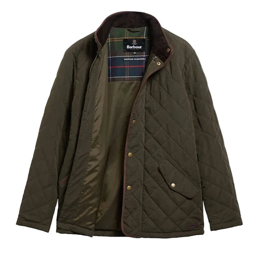 Barbour Waterproof Shoveler Quilt Jacket - Dark Olive