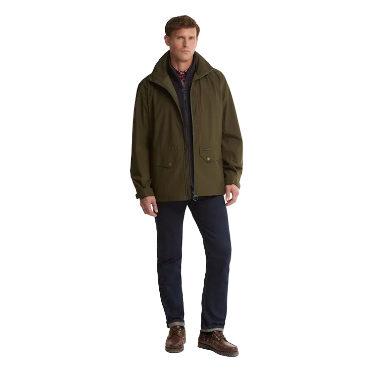 Barbour Uldale Waterproof Jacket - Olive