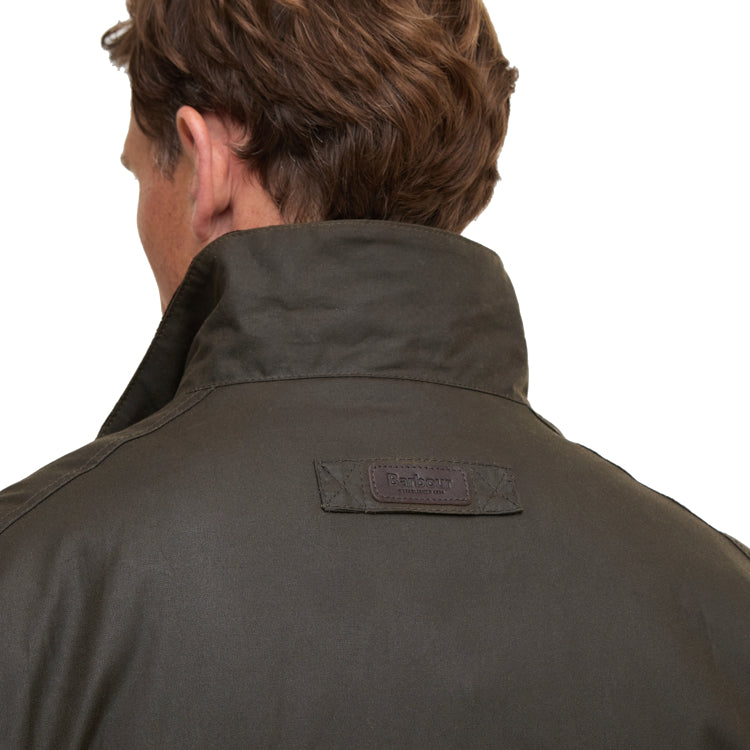 Barbour Sander Wax Jacket - Olive